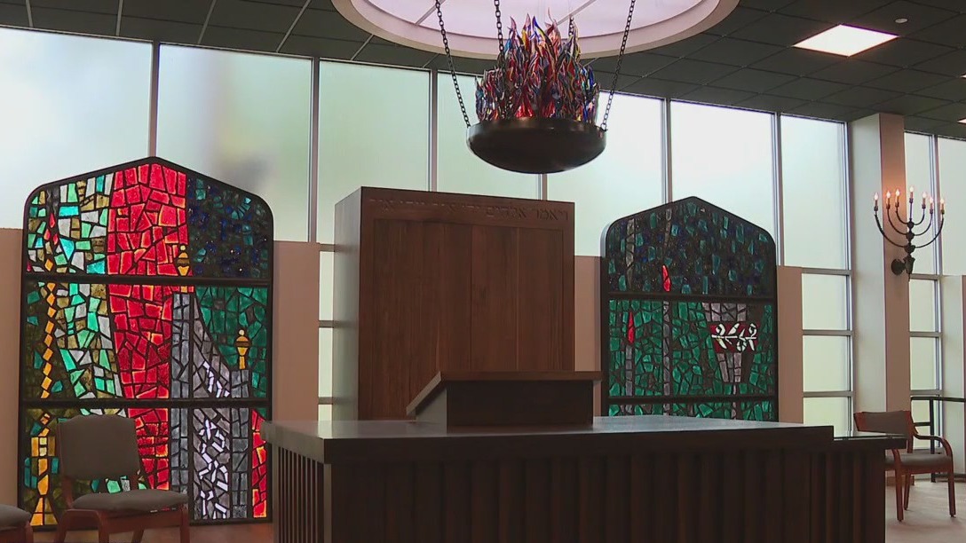 Synagogue completes temporary sanctuary